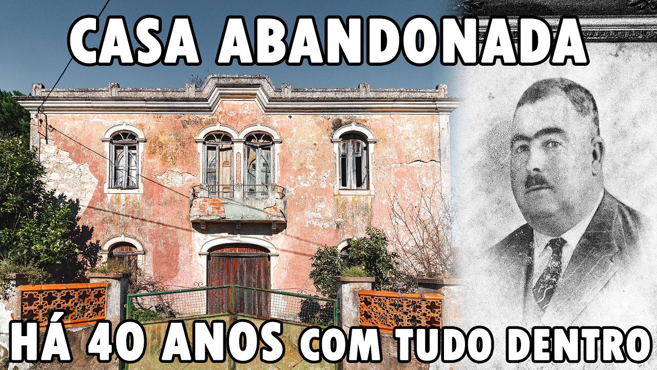 CASA ABANDONADA HÁ 40 ANOS APÓS A SUA MORTE, COM TUDO DENTRO