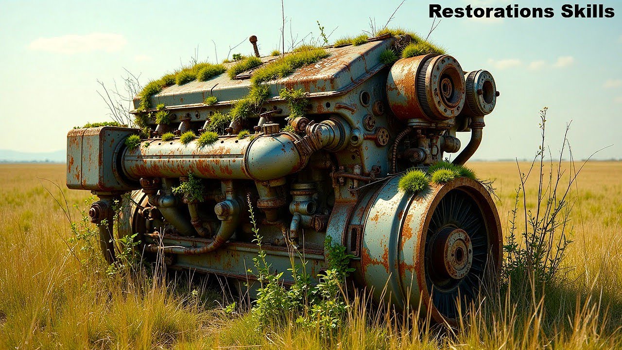 From Scrap Metal to Super Product &ndash; Reviving a HYUNDAI Car Engine After 10 Years of Abandonment