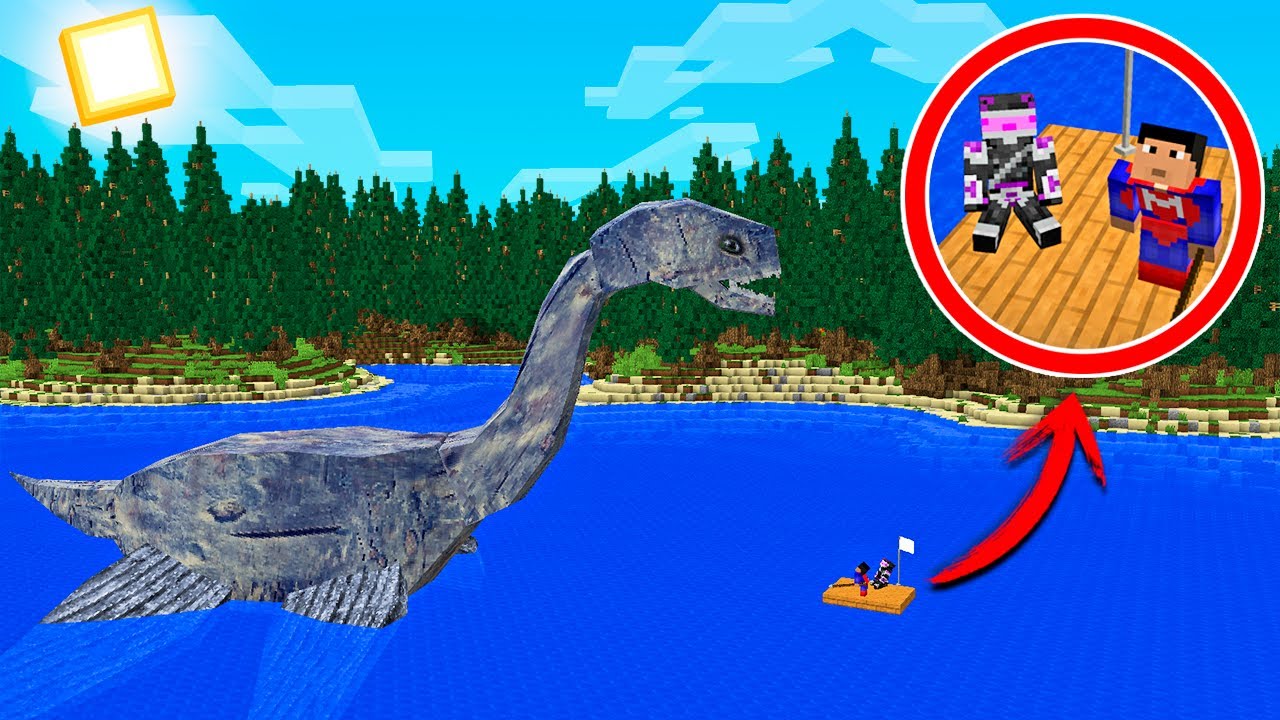 CAZAMOS AL MONSTRUO DEL LAGO NESS EN MINECRAFT TROLL 😱