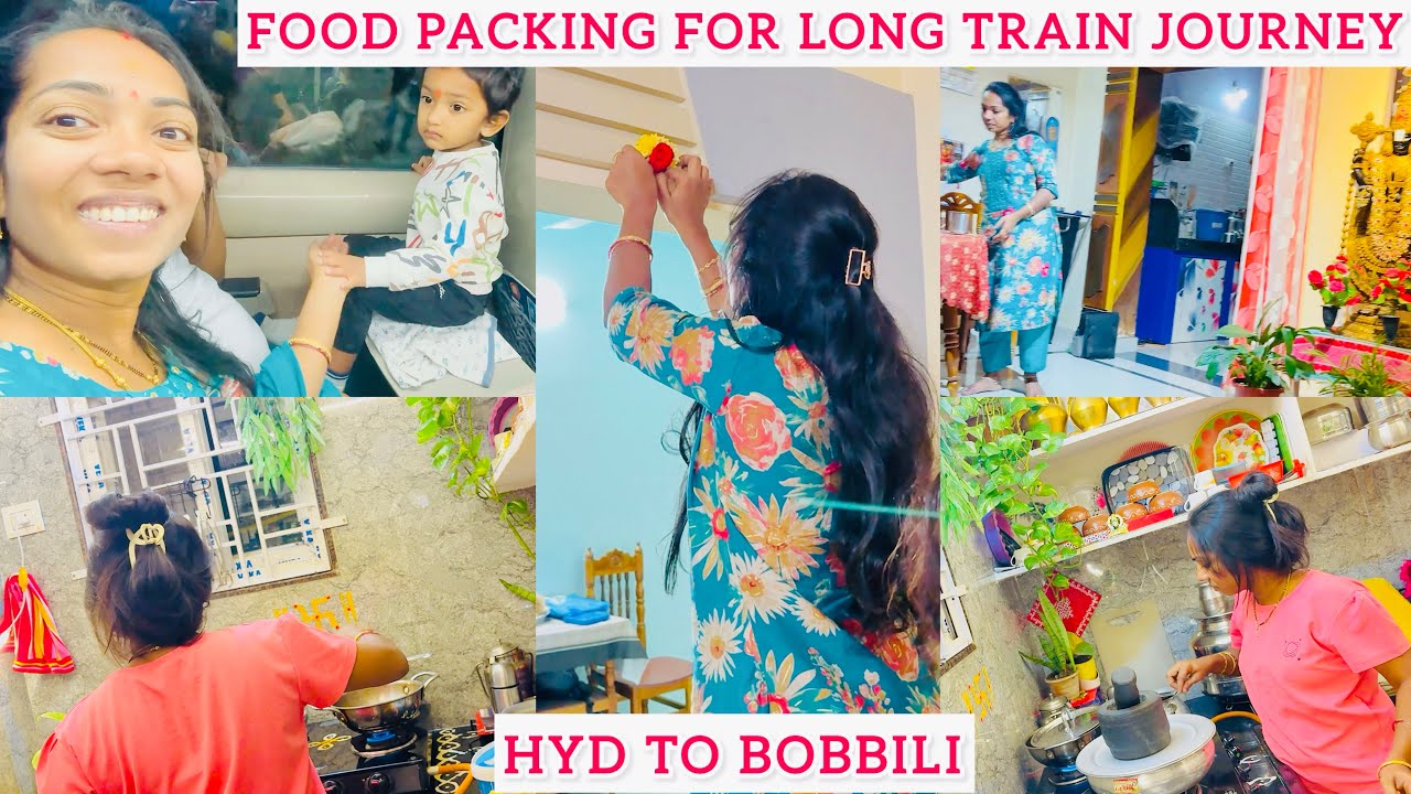Train Journey కోసం Food Preparations|Travel Vlog|Hyd to BBL|VandeBharat Express|Food PrepsPlanning