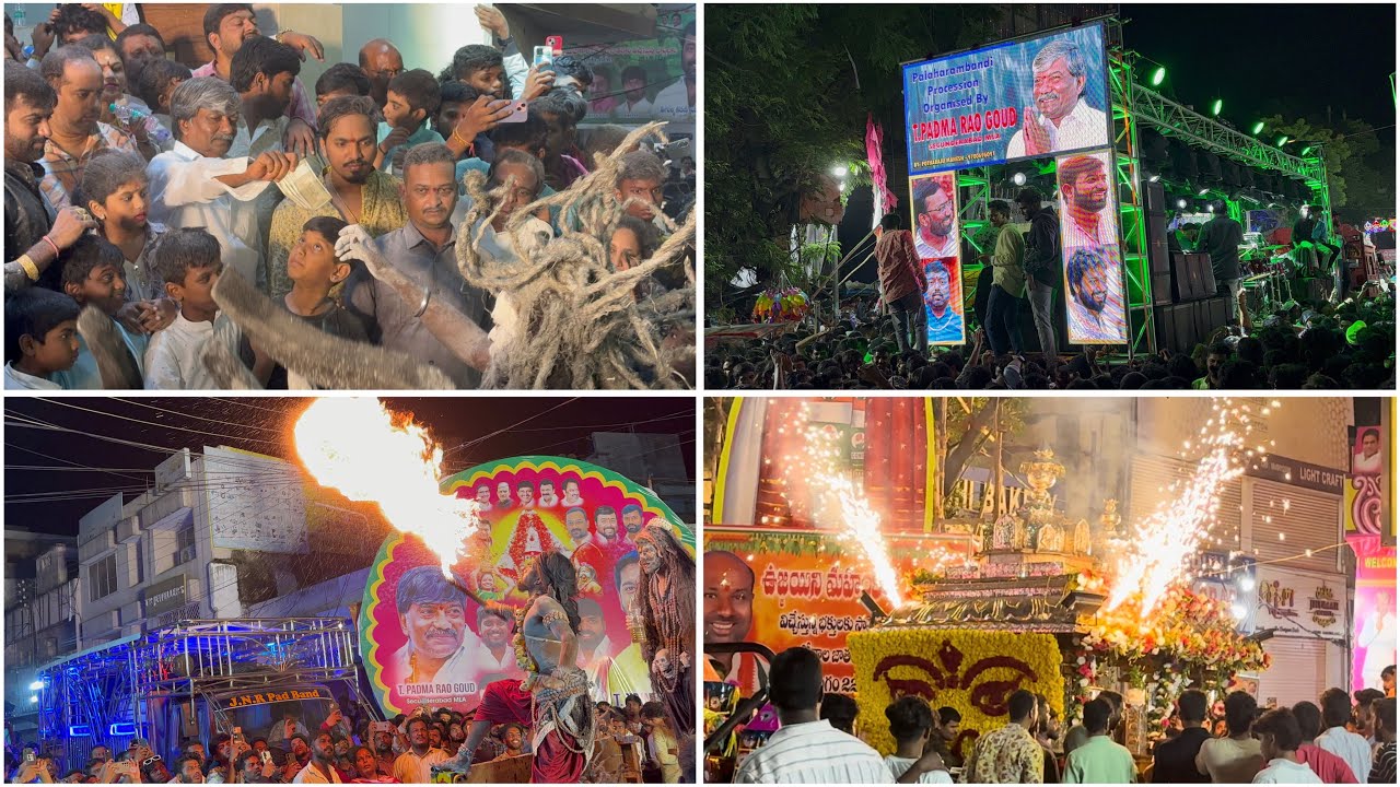 Padma Rao Goud palarambandi 2024 | Grand Entry At Secunderabad Bonalu 2024 | Pajjanna Palaram Bandi