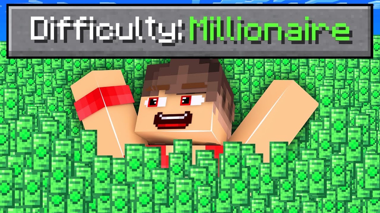 ماين كرافت مع صعوبة الأغنياء !💸😱 ( صهيب المليونير ! )🤑💰  - Millionaire Difficulty