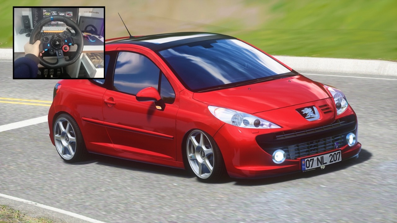 PEUGEOT 207 İLE DAĞ YOLLARINDA GAZLIYORUZ - ASSETTO CORSA