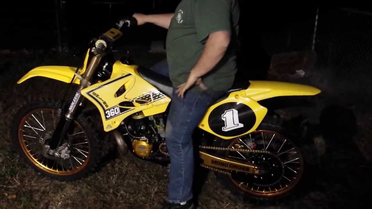 YAMAHA YZ 360 , OHLINS BIG BORE first start up
