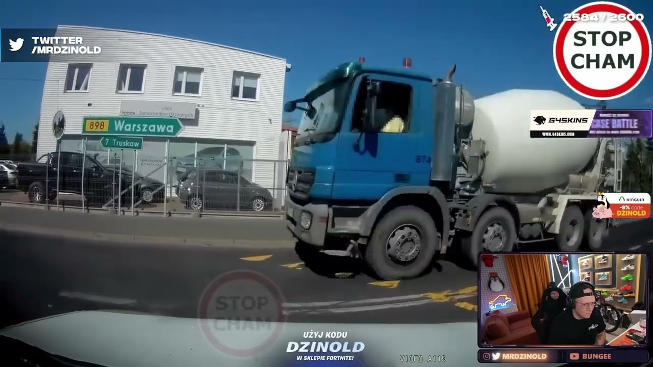 DZINOLD OGLĄDA STOP CHAM!!!🚗