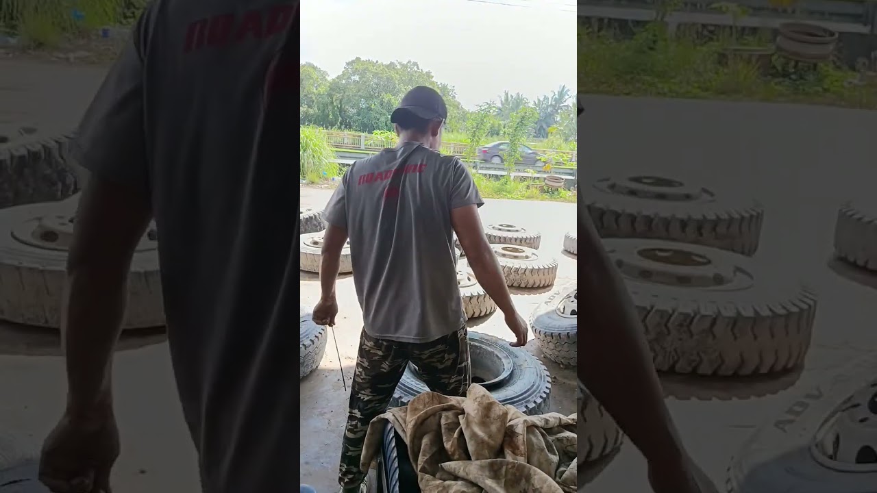 Buang Angin 30 Ban Lama Sebelum Tukar Ban Baru | Kerja Bengkel Penuh Fokus 💨💪#pejuangrupiah(PRT:2)