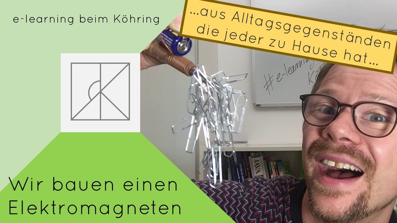 Elektromagnet selbst bauen - aus Dingen, die ihr zu Hause habt - Physik einfach erklärt