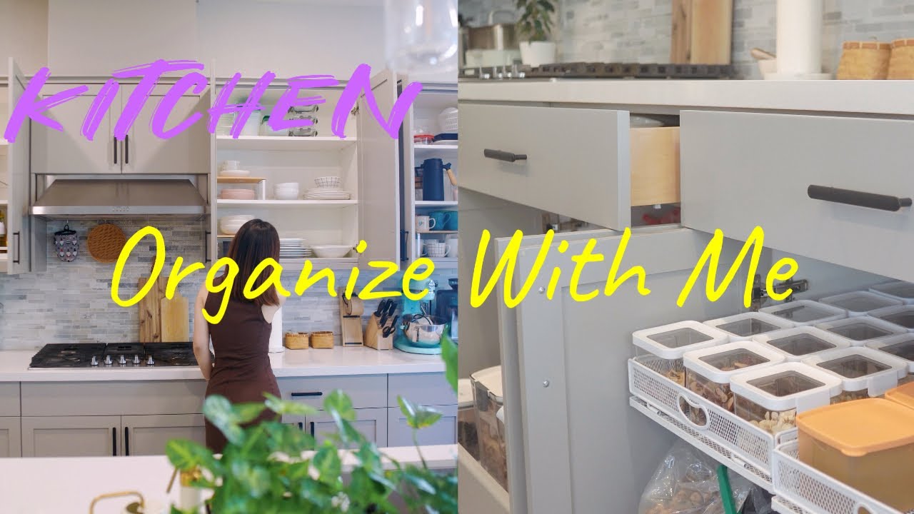 10 Kitchen Organization Tips 🏠| Organize Kitchen With Me + Emptying All Drawers!