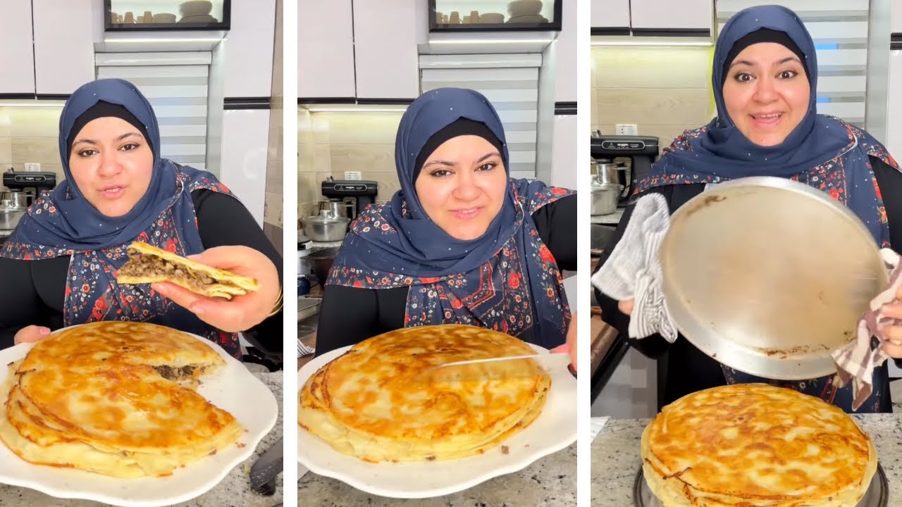 رقاق باللحمة المفرومة اسرع صينية من غير فرن عالبوتجاز احلى مليون مرة