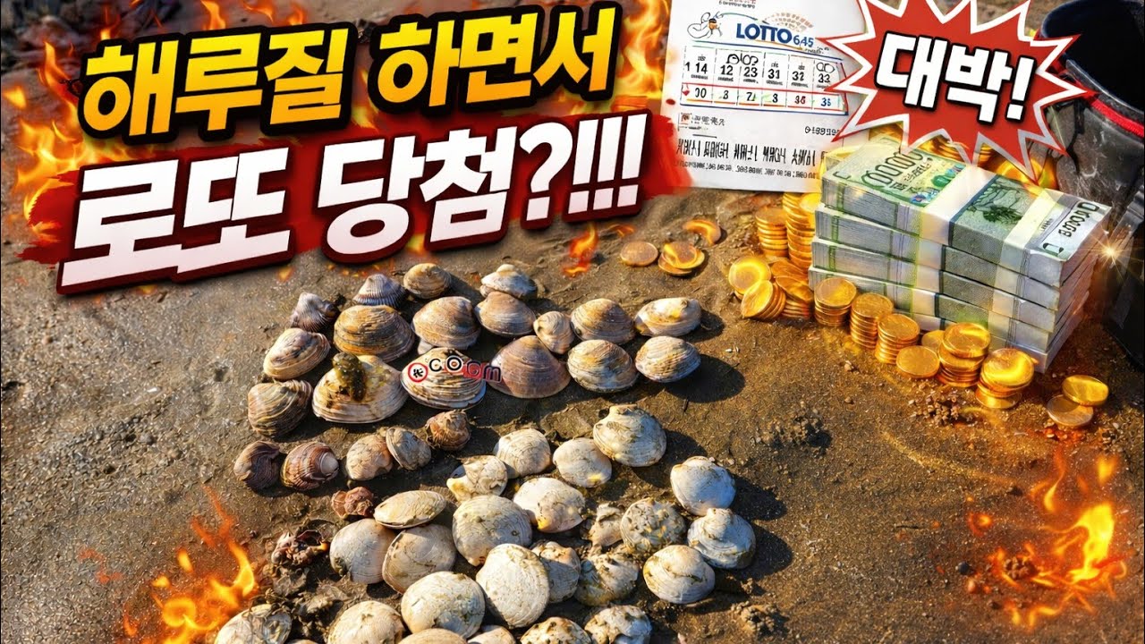 태안 파도랑 바람이 심상치 않다?!!! 이럴땐 줍줍 해루질 바로 출동이지~!!!