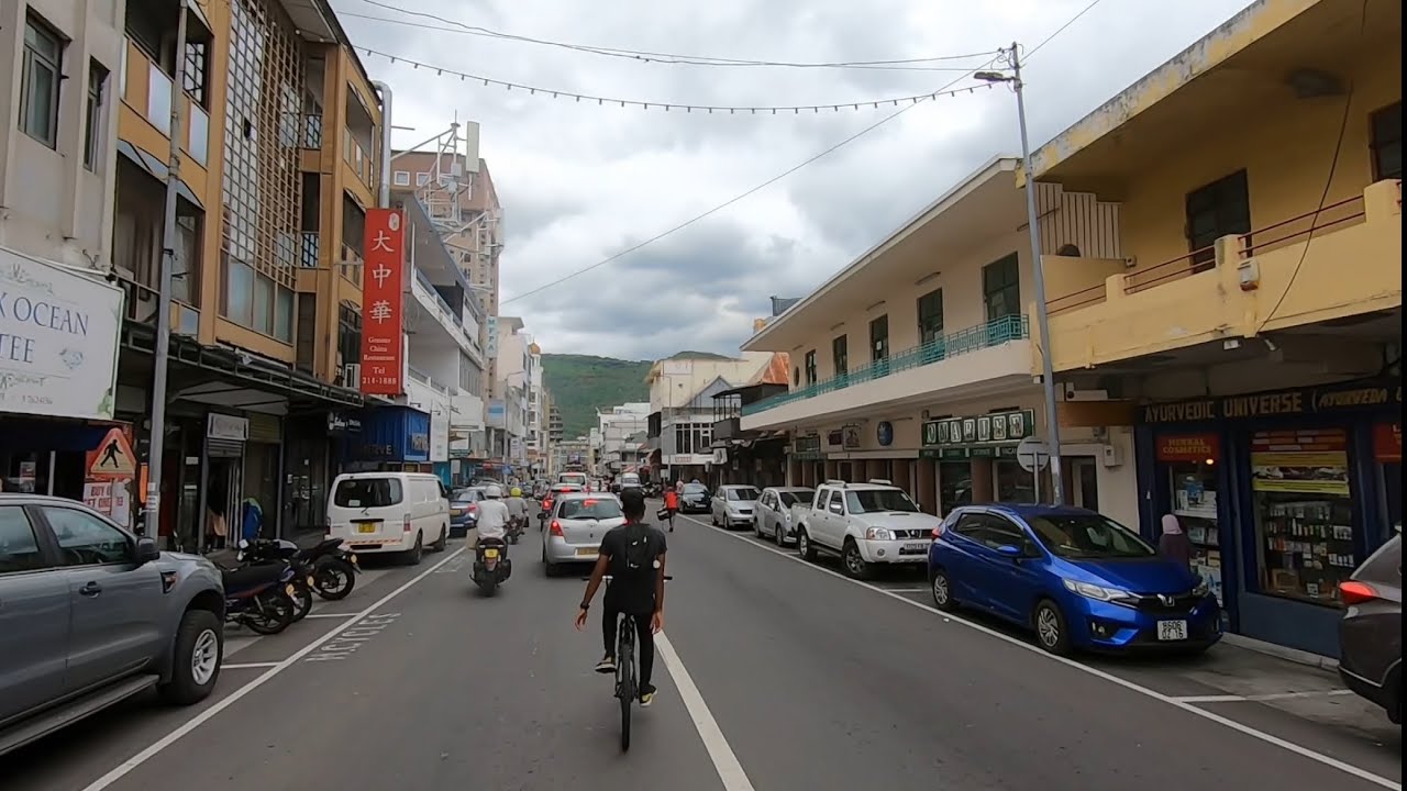 POV cycling in Port-Louis visiting citadel Mauritius