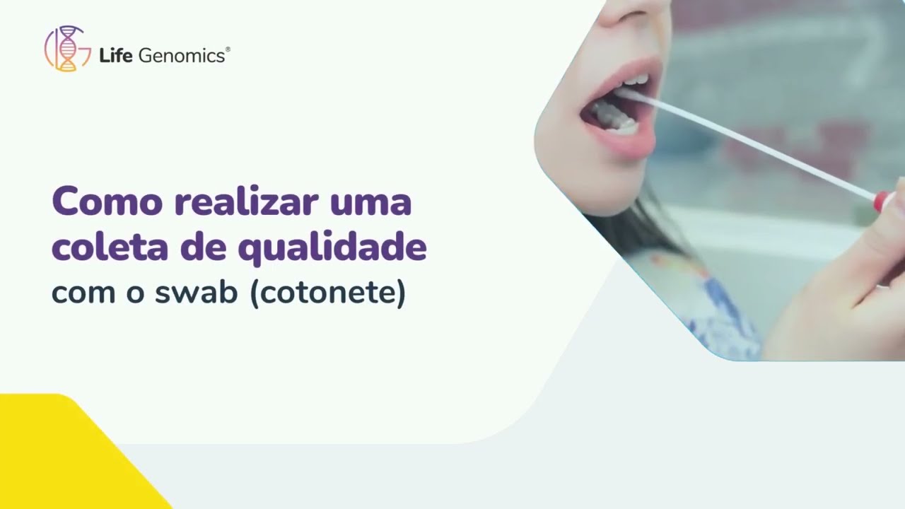 Instru&ccedil;&otilde;es auto coleta swab oral Life Genomics