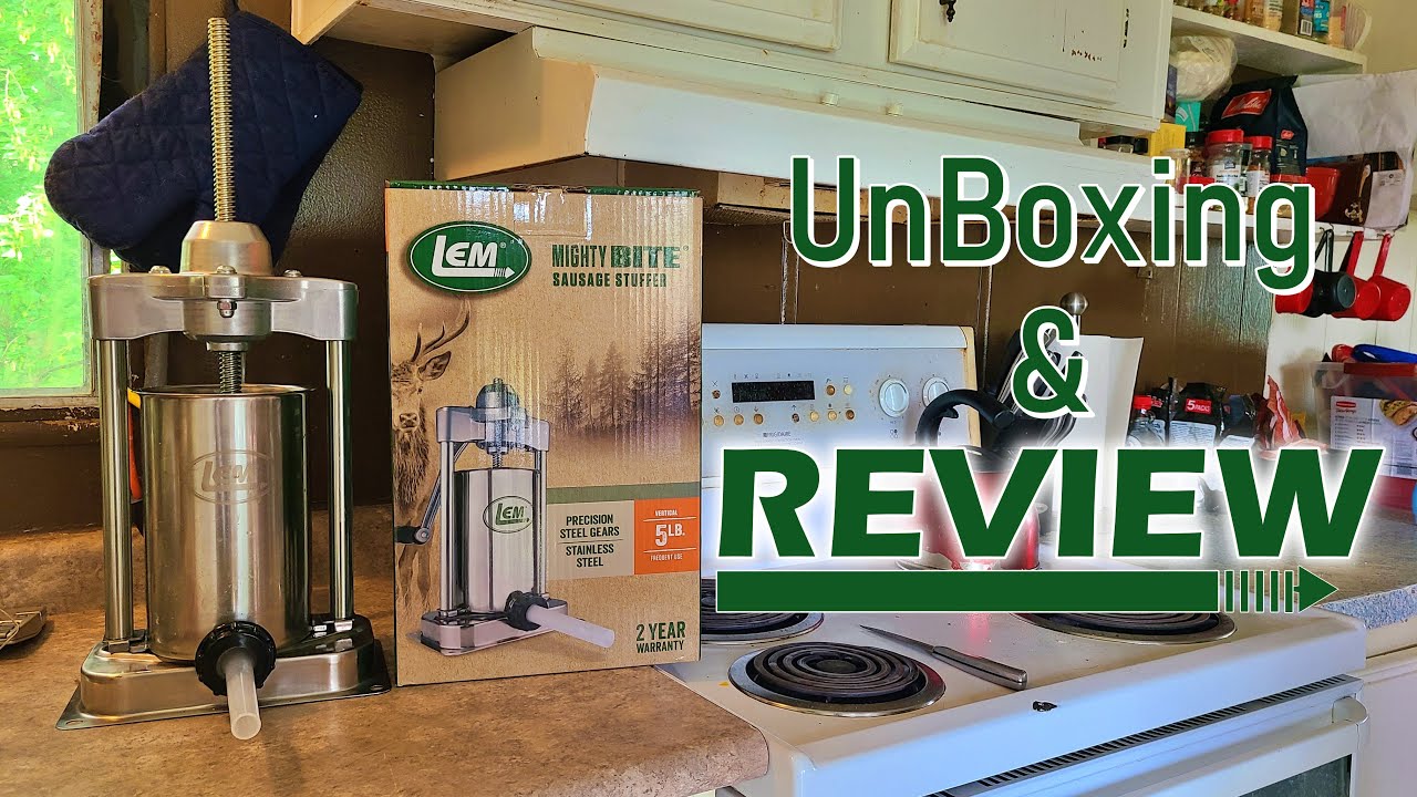 LEM 5 Pound Sausage Stuffer UnBoxing and Review