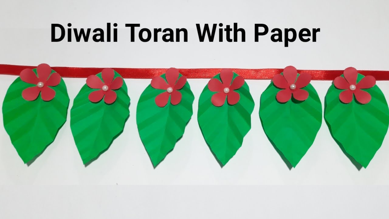 Diwali Paper Toran Making Idea | Diwali Decoration Ideas At Home | Diwali Toran Making Craft