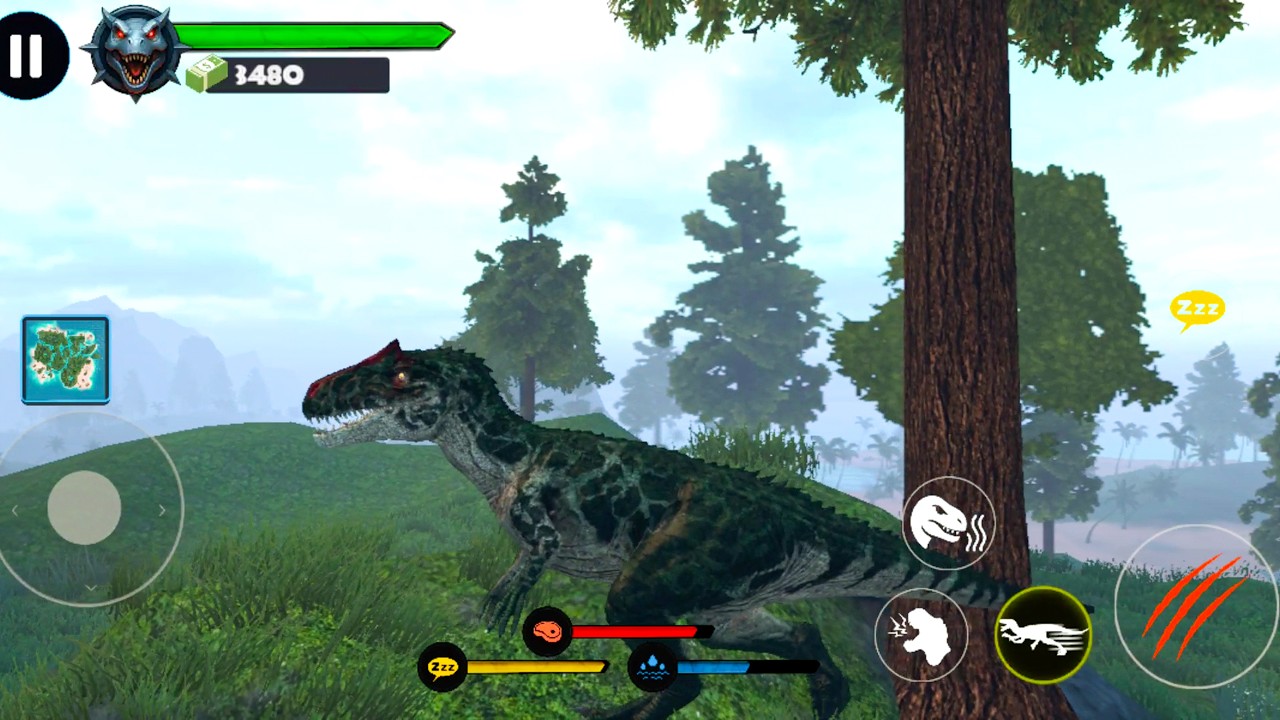 Playing as ALLOSAURUS in Jurassic Clash Primal Dino Sim! (Part 6)