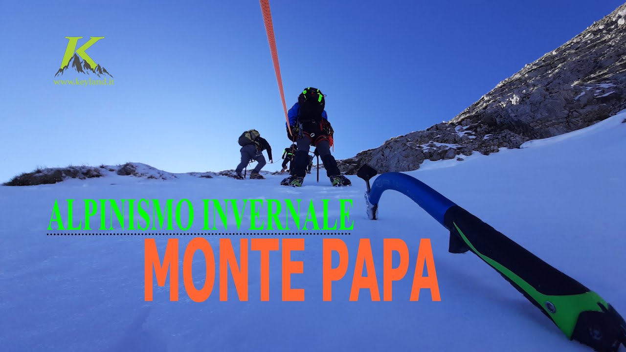 Alpinismo invernale sul Monte Papa