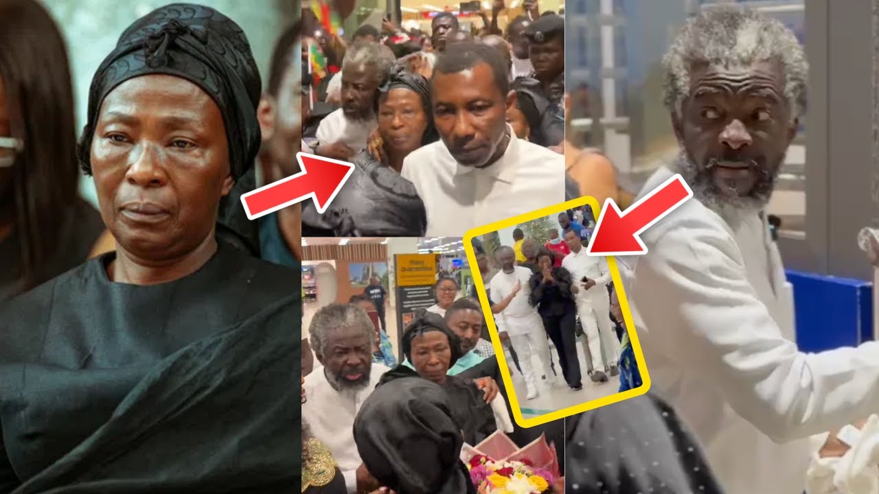 Daddy Lumba's Wife AKOSUA SERWAA Arrives In Ghana; Team Legal Wives Take Over Airport - FULL STORY