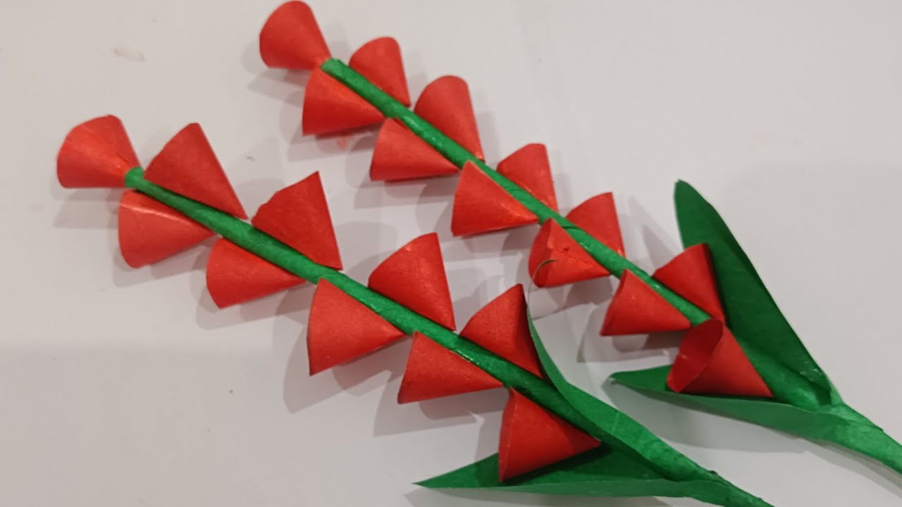 Beautiful paper flower craft//how to making paper flower craft #flowers #flowercraft #diy #diy 