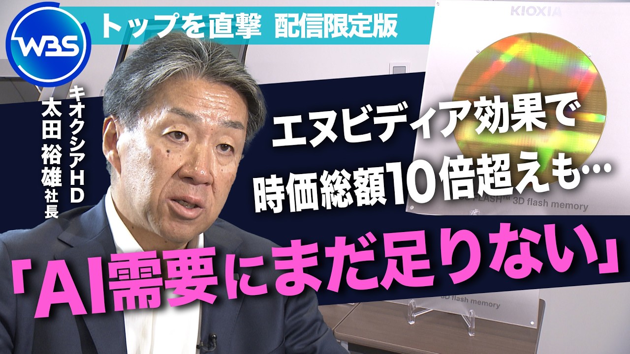 時価総額10倍超！まだ伸びる？／AIバブル崩壊の懸念は？【トップを直撃（WBS）】