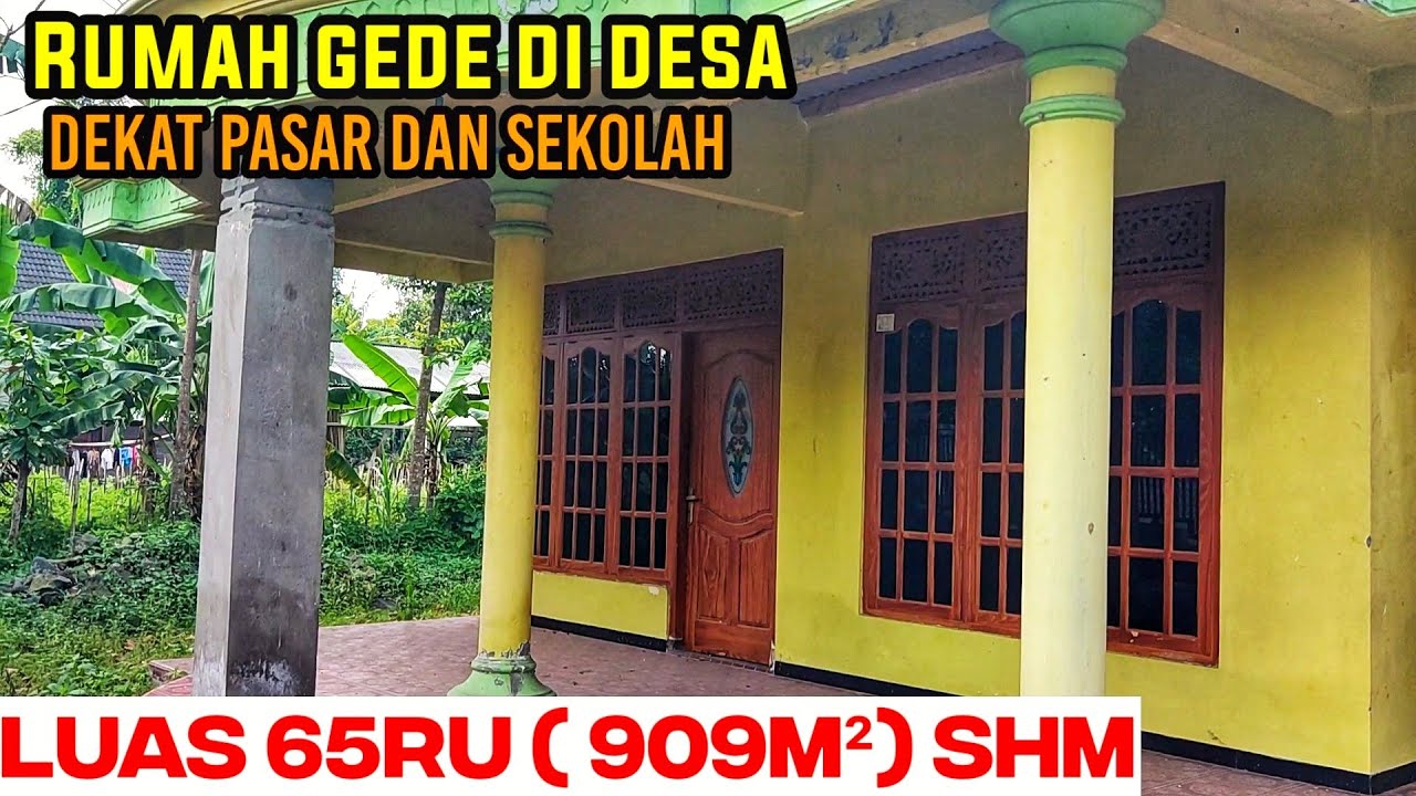 Rumah gede dekat pasar dan sekolah ‼️Luas 909m² SHM di Blitar Jawa Timur