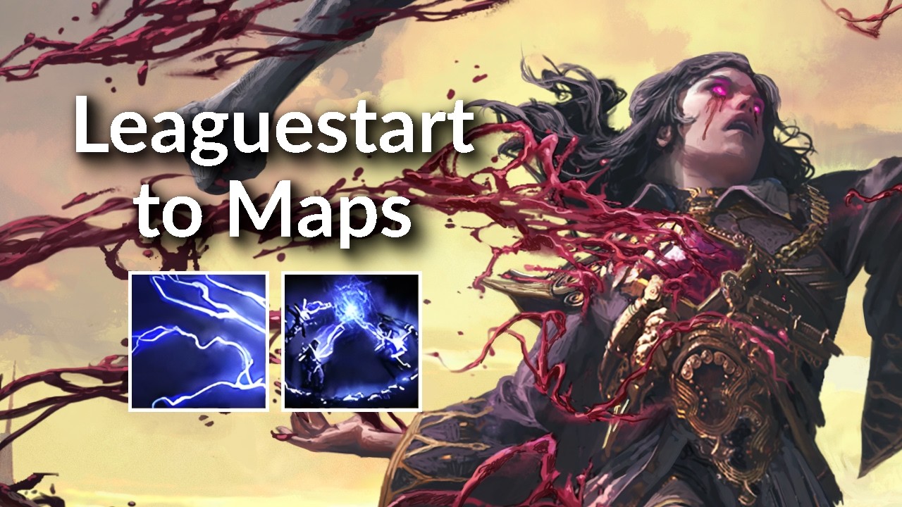 Lvl 1 to Maps - Spark Bloodmage Leaguestart Leveling