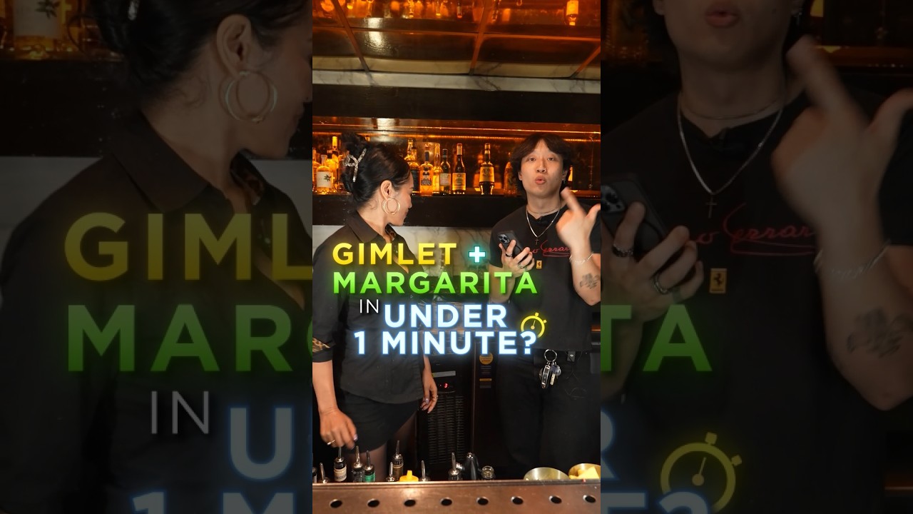 1 Min Challenge: Bartender SMOKES Wootak #bartending #bartender #cocktails #mixology #challenge