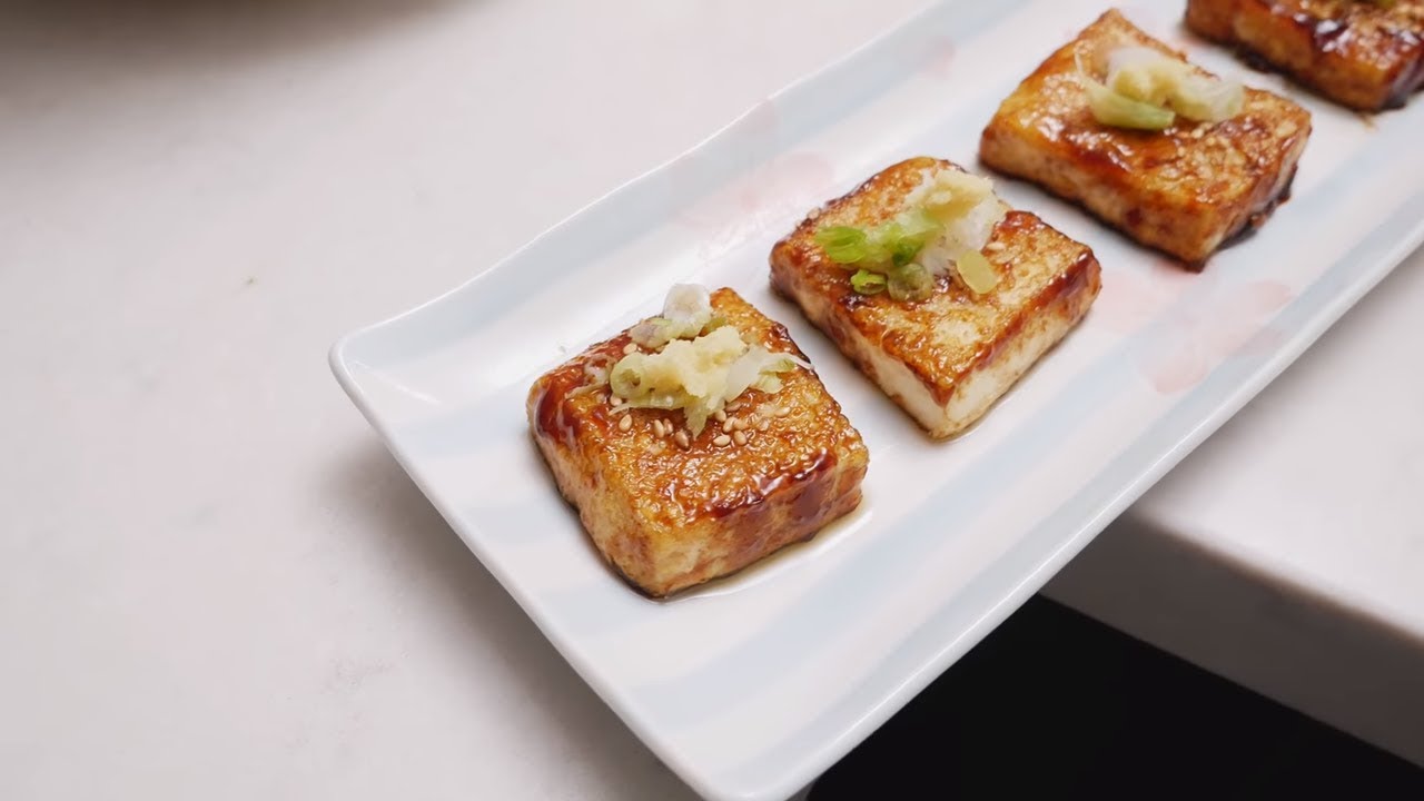 Japanese tofu recipe | Tofu steaks with kabayaki sauce (EASY!)