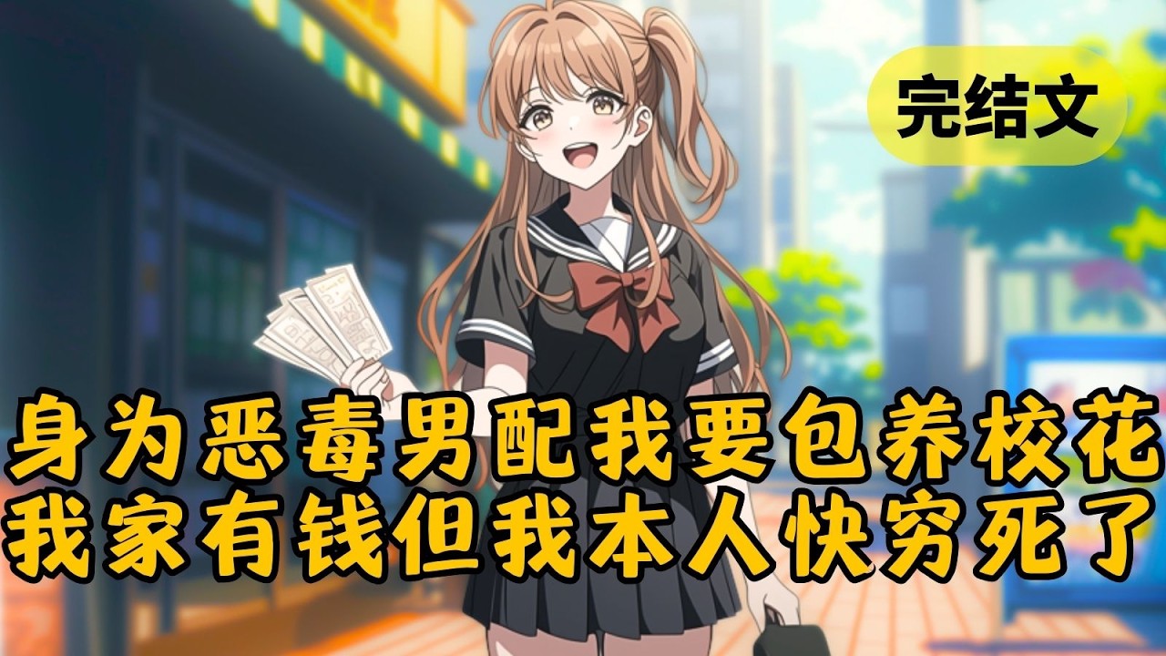 【甜文】我是豪门少爷，校园文中的恶毒男配。清贫校花没钱吃饭，我豪气掏出钱包赏给她。她捏着里面的一块钱硬币，一脸懵逼。是的，我家是有钱，但不妨碍我本人穷得快死了 #柳如烟 #一口气看完