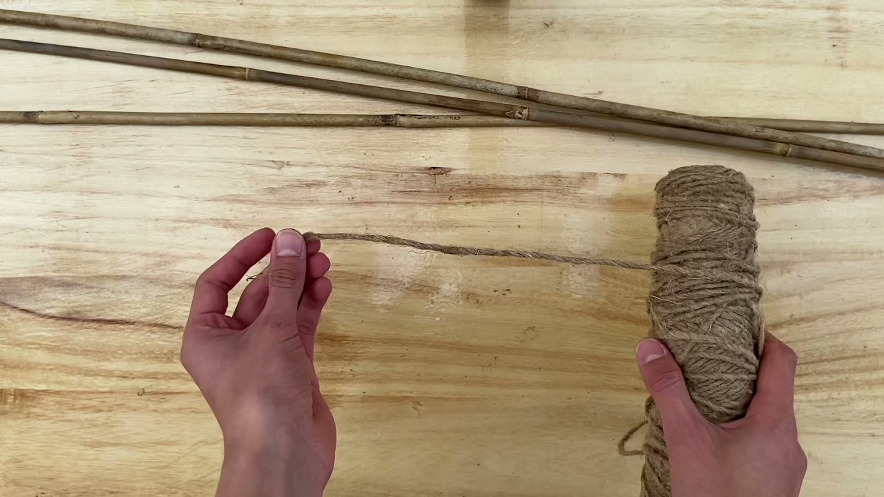 DIY Bamboo Tipi Trellis