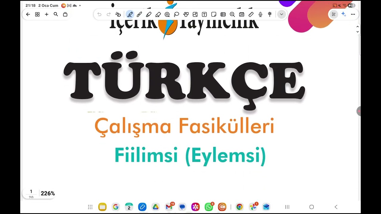 FİİLİMSİLER(EYLEMSİLER)
