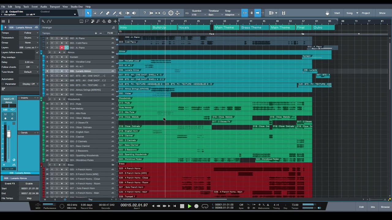 Epic Orchestral music - Finished mixing process