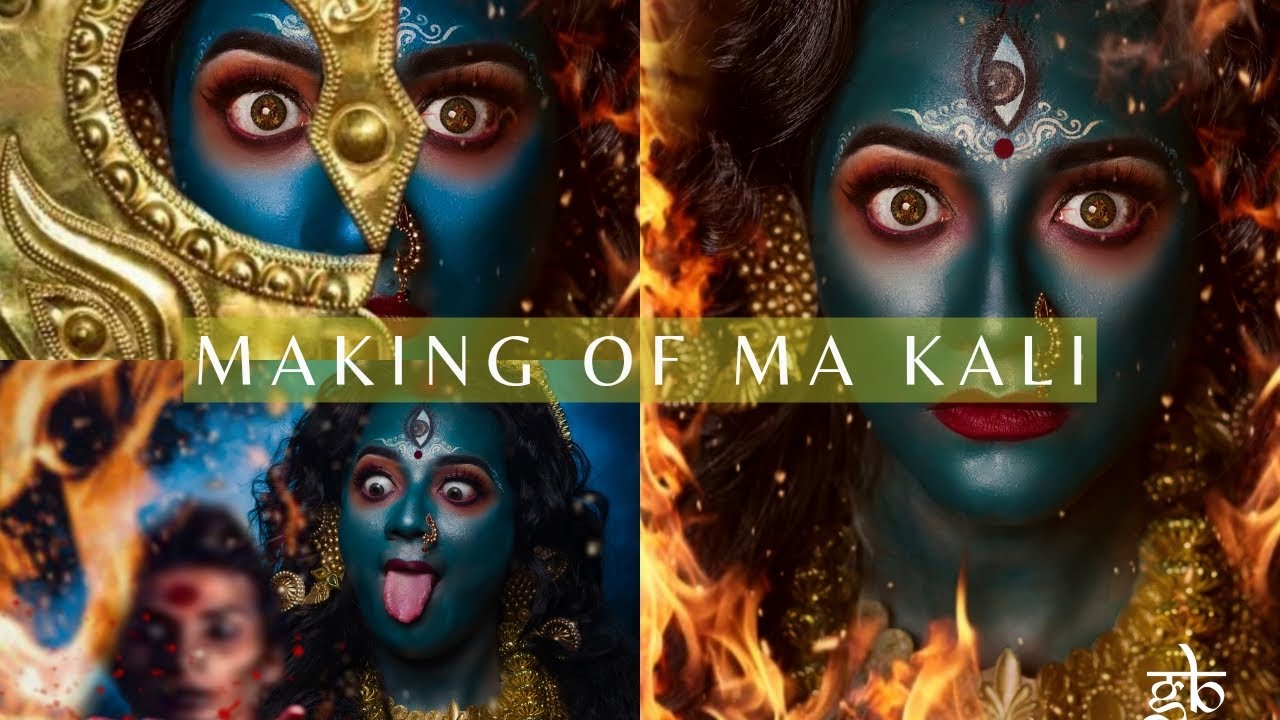 Making of Ma Kali @aditri_chowdhury #youtube #love #vlog #subscribe #makeup #model #goddess #kali