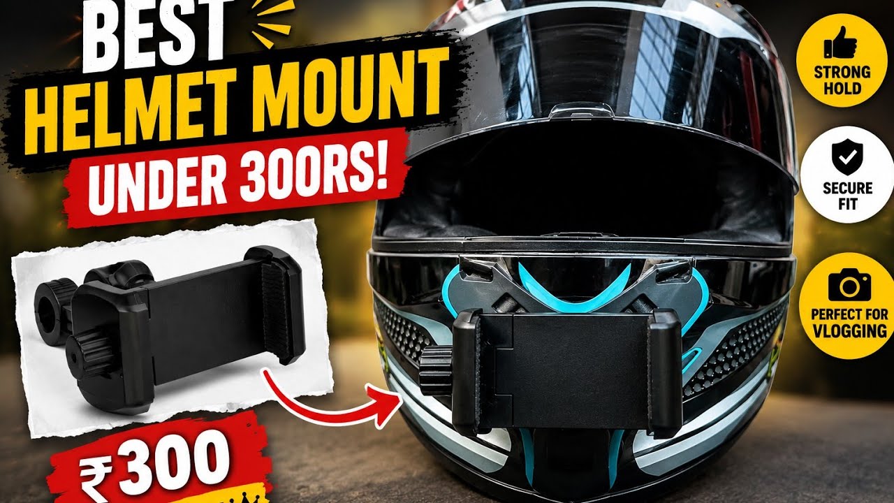 🔥🔥Best Helmet Mount under 300Rs. || Helmet chin strap #x125rrider