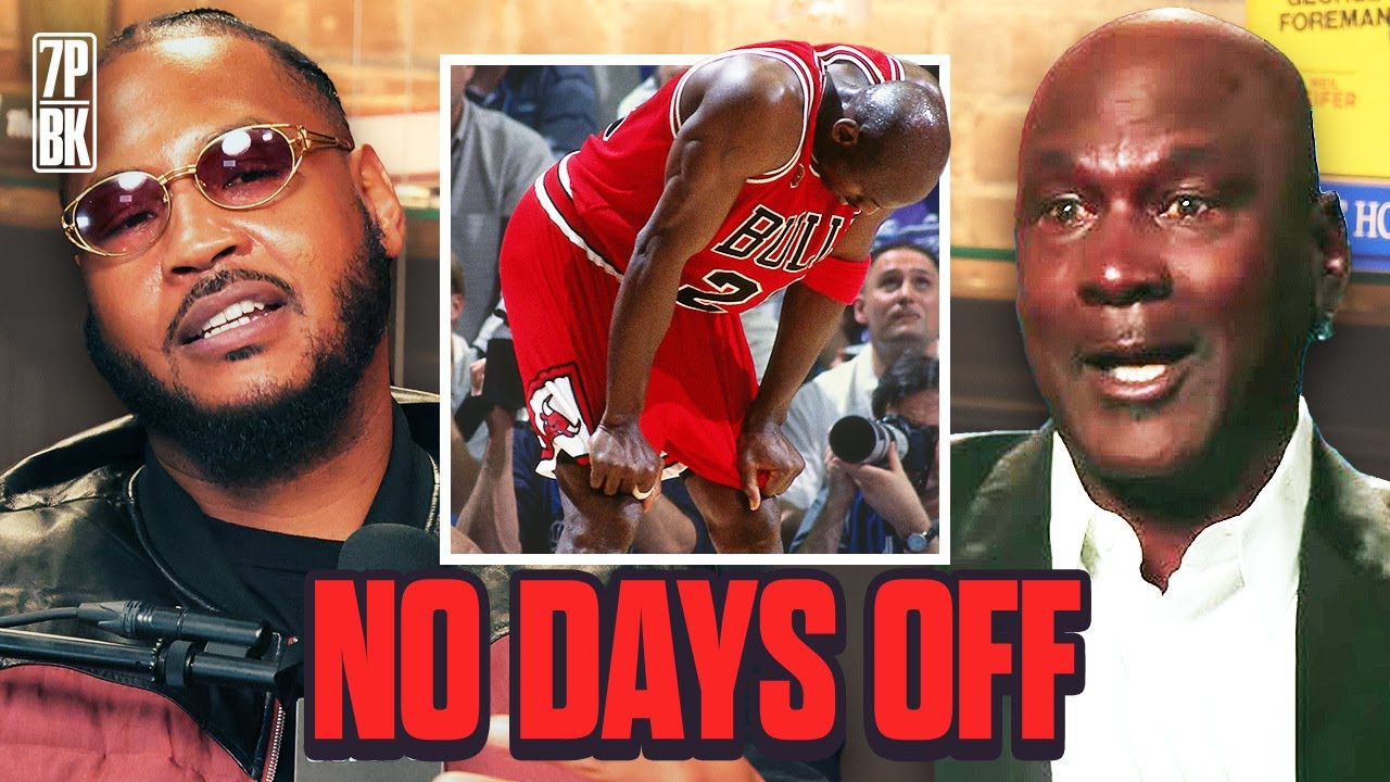 CARMELO ANTHONY Reacts to MICHAEL JORDAN Saying He Doesn't Believe in LOAD MANAGEMENT