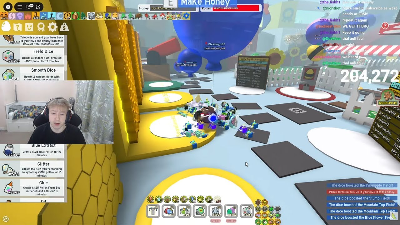 🔵MAKING PROGRESS WITH MY WHITE HIVE🔵100TH BEST BSS PLAYER🔵BOOSTING ON ALT🔵HONEYDAY ON IT🔵DAY 27/365🔵