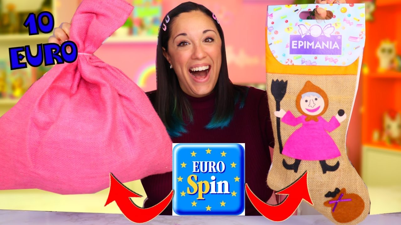 SACCO BEFANA GIGANTE MISTERIOSO EUROSPIN da 10 EURO!