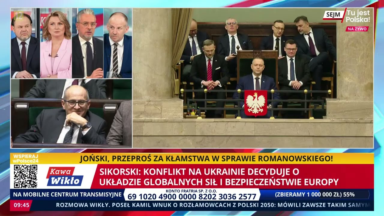 Sikorski w Sejmie: Współpraca międzynarodowa jest koniecznością.  Kawa i Wikło