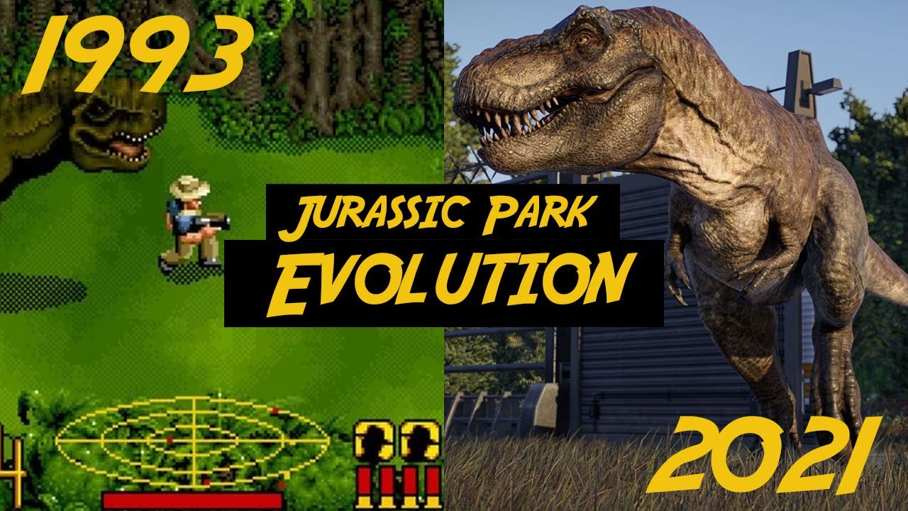 Evolution of Jurassic Park Games | Jurassic World | 1993 - 2022