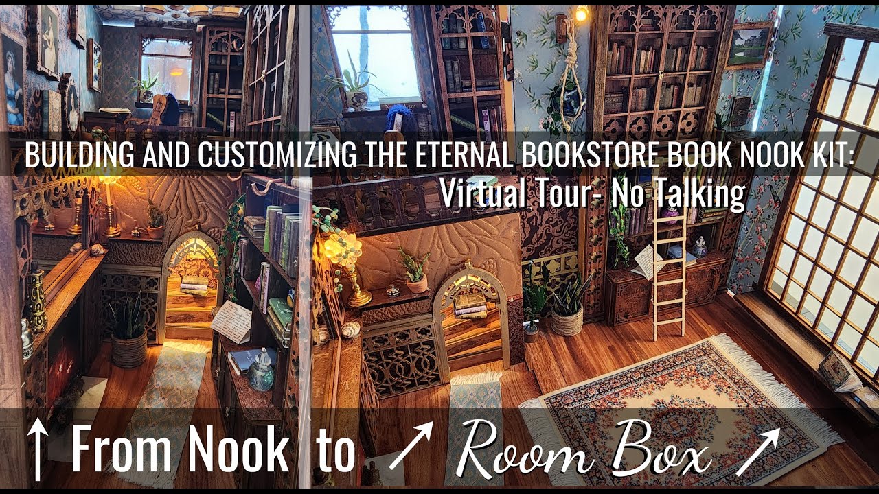 Eternal Bookstore BookNook to RoomBox tour no talking