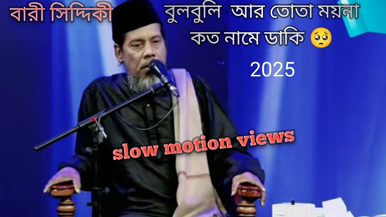 বারী সিদ্দিকী স্লো মোশন গান বুলবুলি আর তোতা ময়না কত নামে ডাকি
