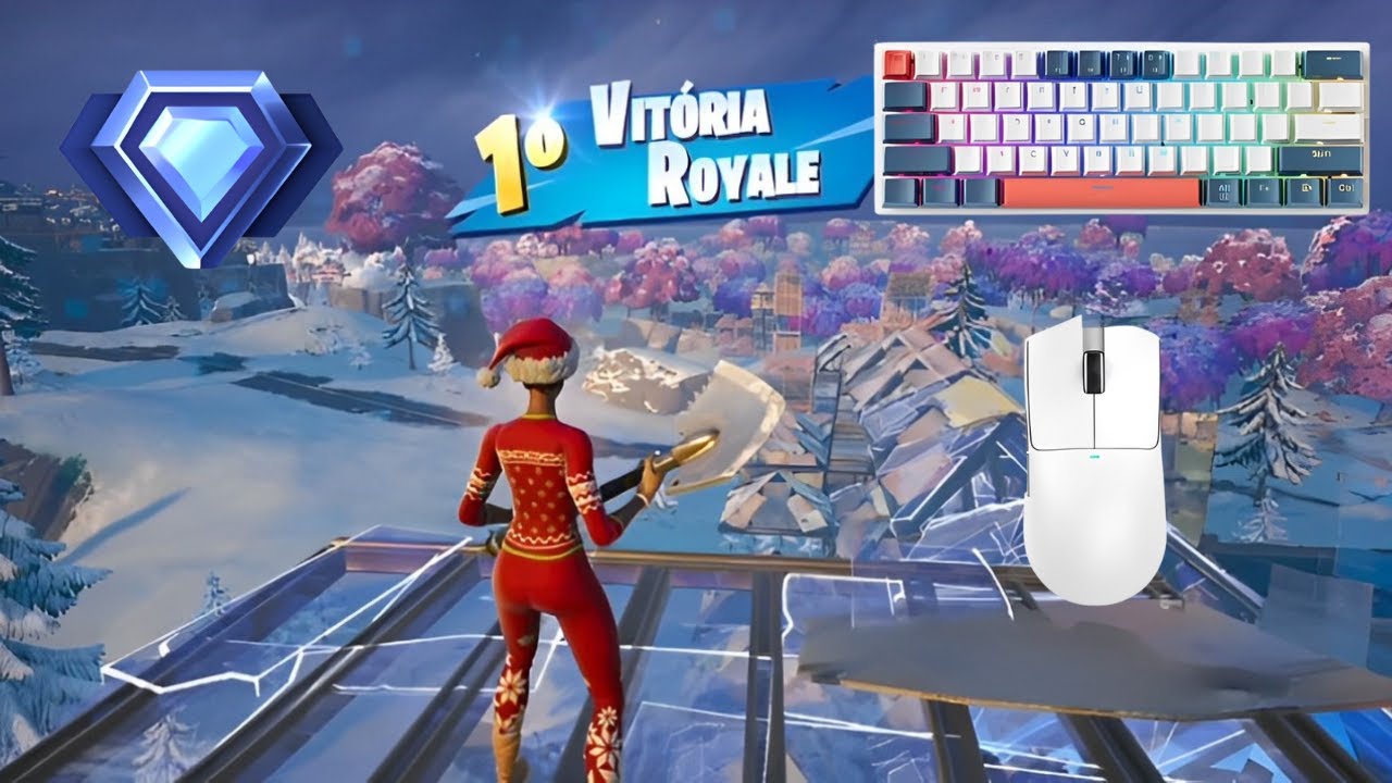 Fortnite Ranked Battle Royale Win🏆 Machenike K-500 + Attack Shark X11
