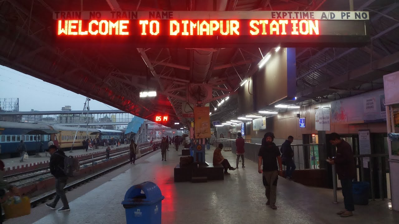DIMAPUR RAIL STATION | ARRIVAL AND DEPARTURE OF INTERCITY TRAIN