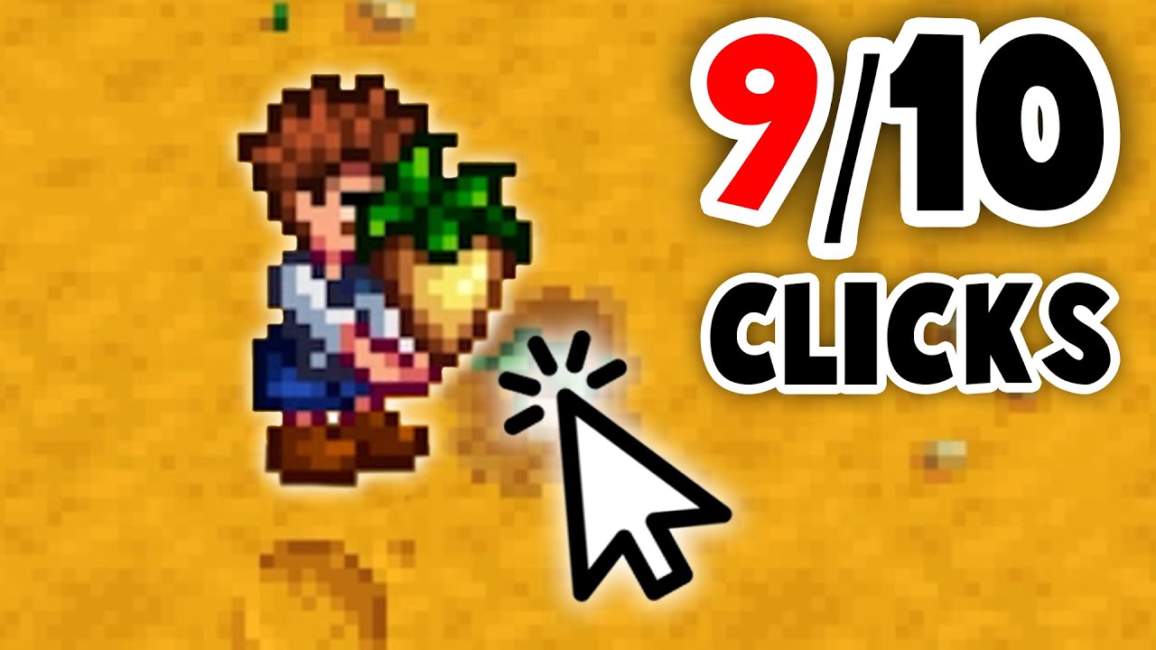 Stardew Valley, But I Can Only Click The Mouse Ten Times