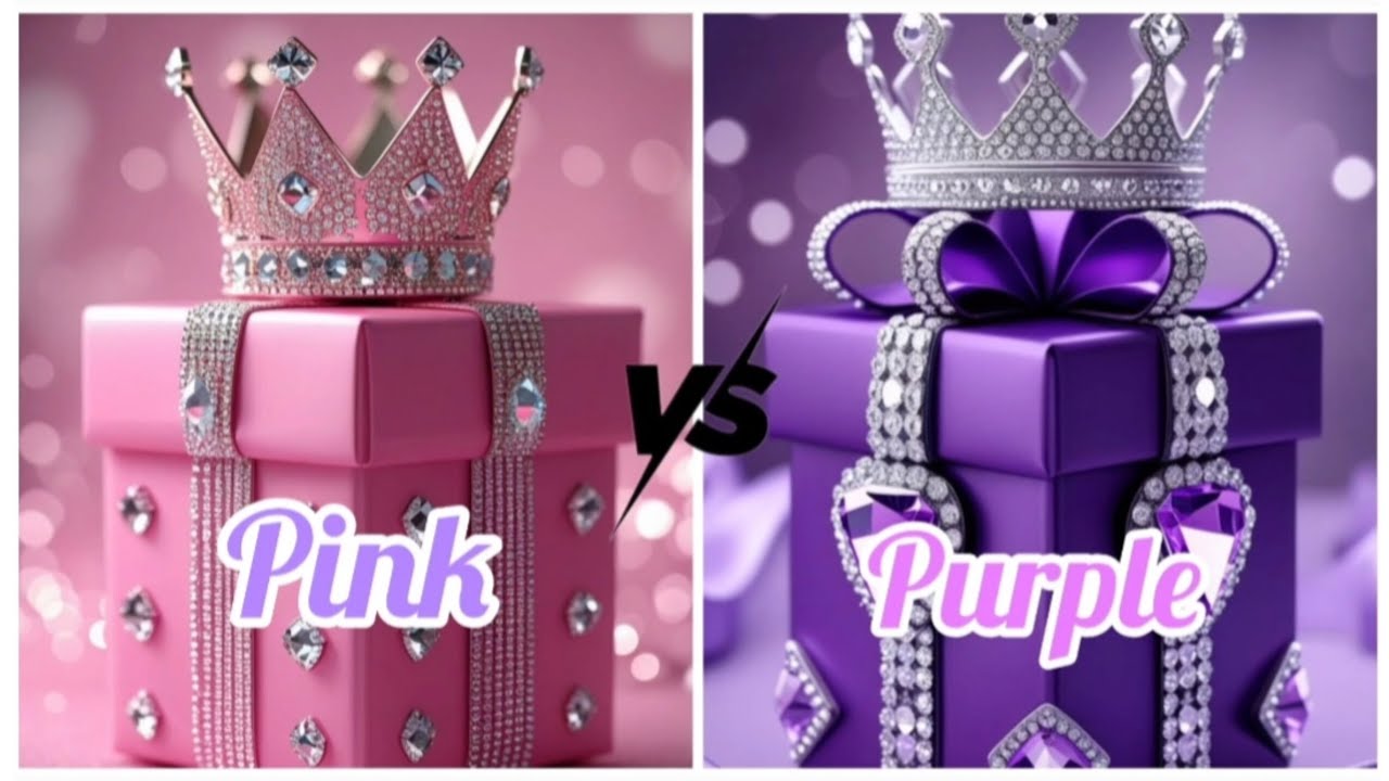 PINK VS PURPLE 💜💜 || choose your favourite gift box 🎁🎁 || Ram's gifts 🎁