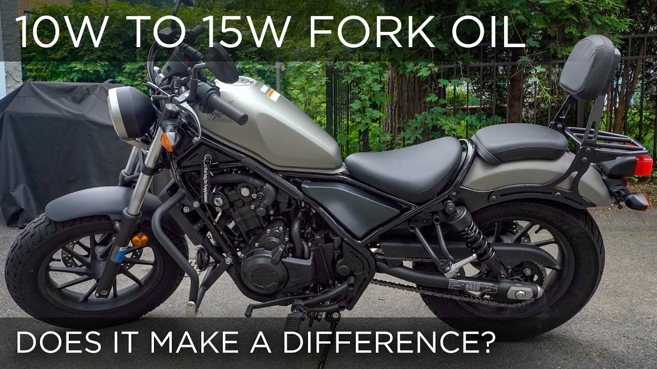 Fork Removal and Fork Oil Replacement - Honda Rebel 2017 CMX 500