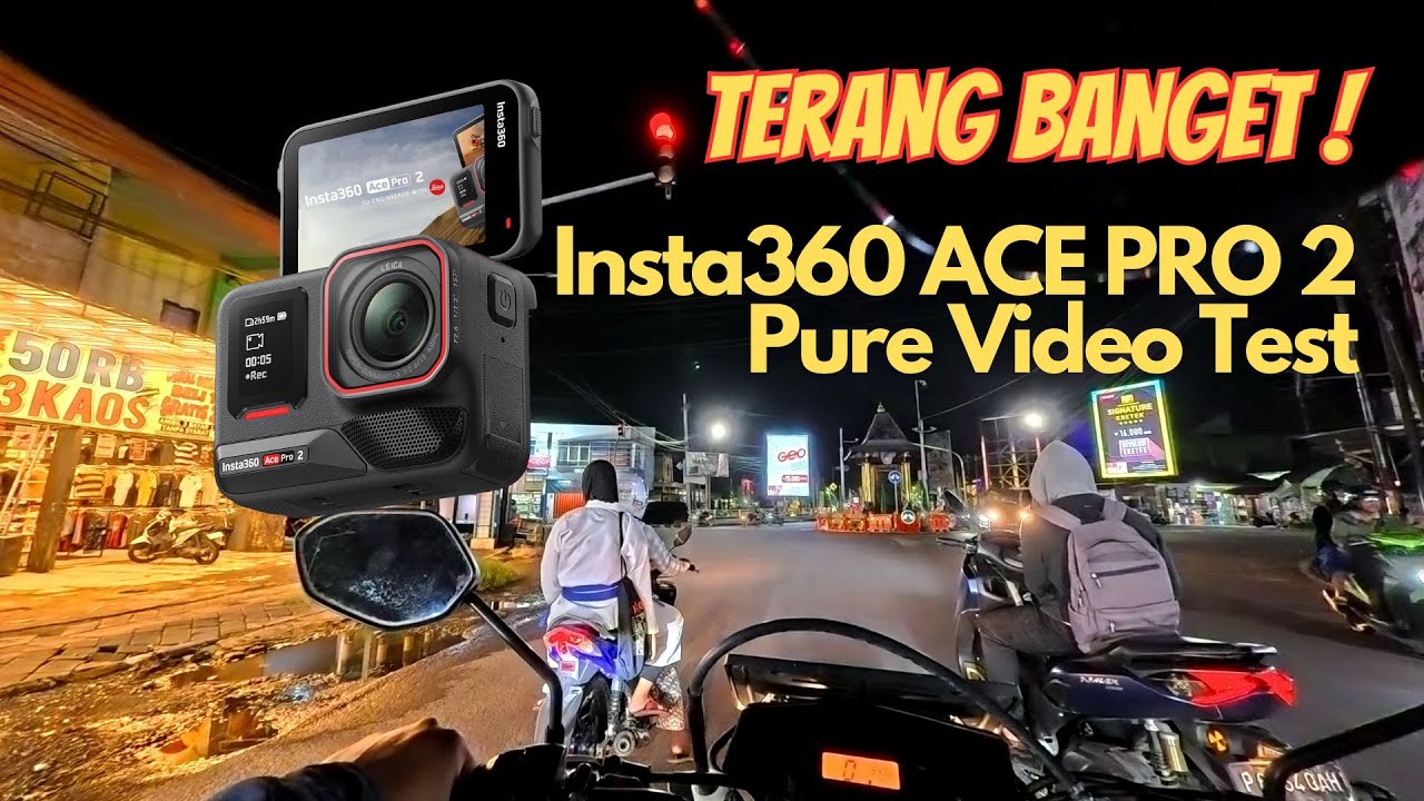 Insta360 Ace Pro 2 Pure Video Performance - Low Light Motovlog Test
