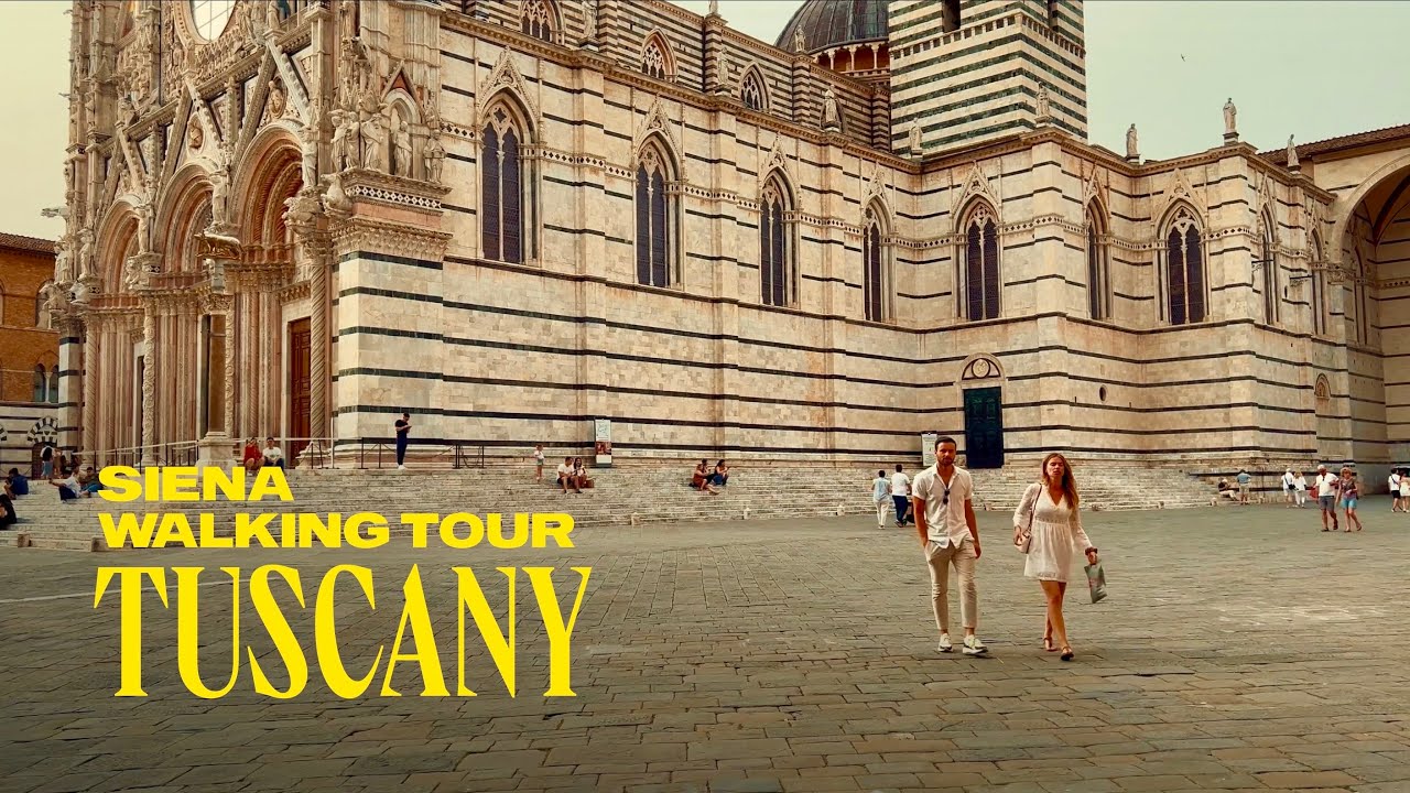 Siena, Italy Walking Tour 4K