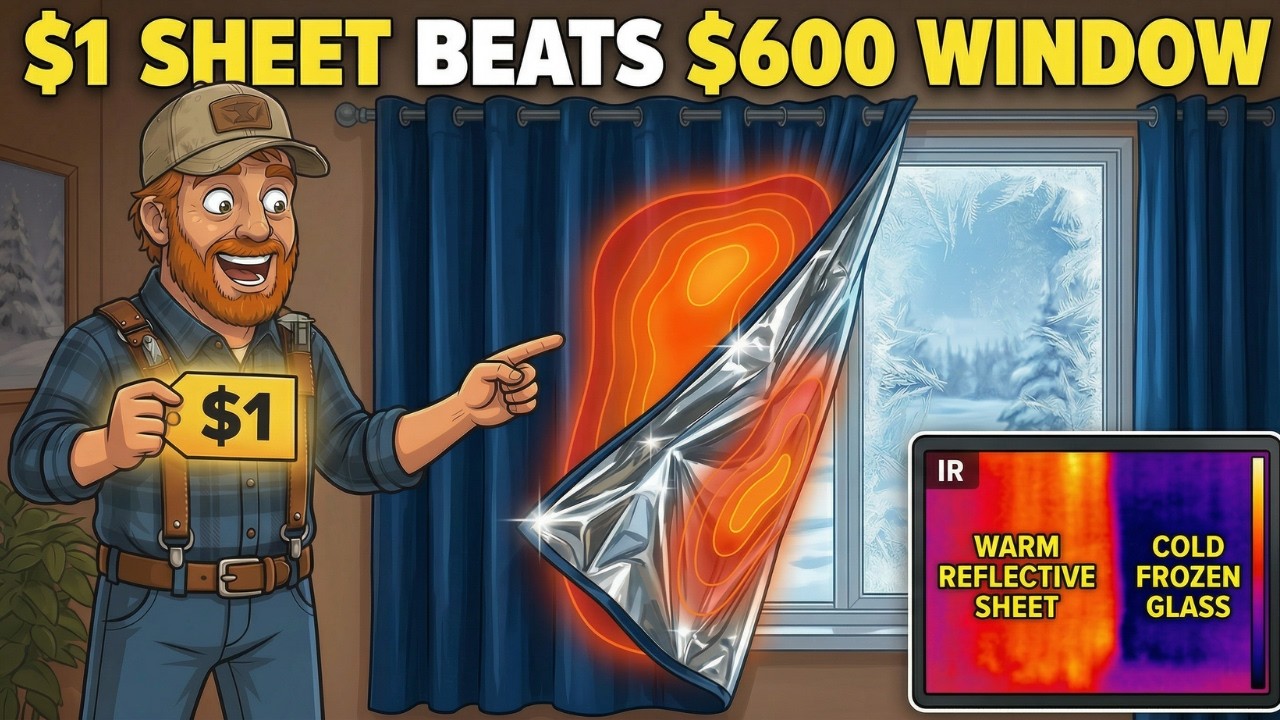 This $1 Sheet Behind Your Curtains Insulates Like Triple-Pane Glass. Why Doesn't Anyone Tell You?