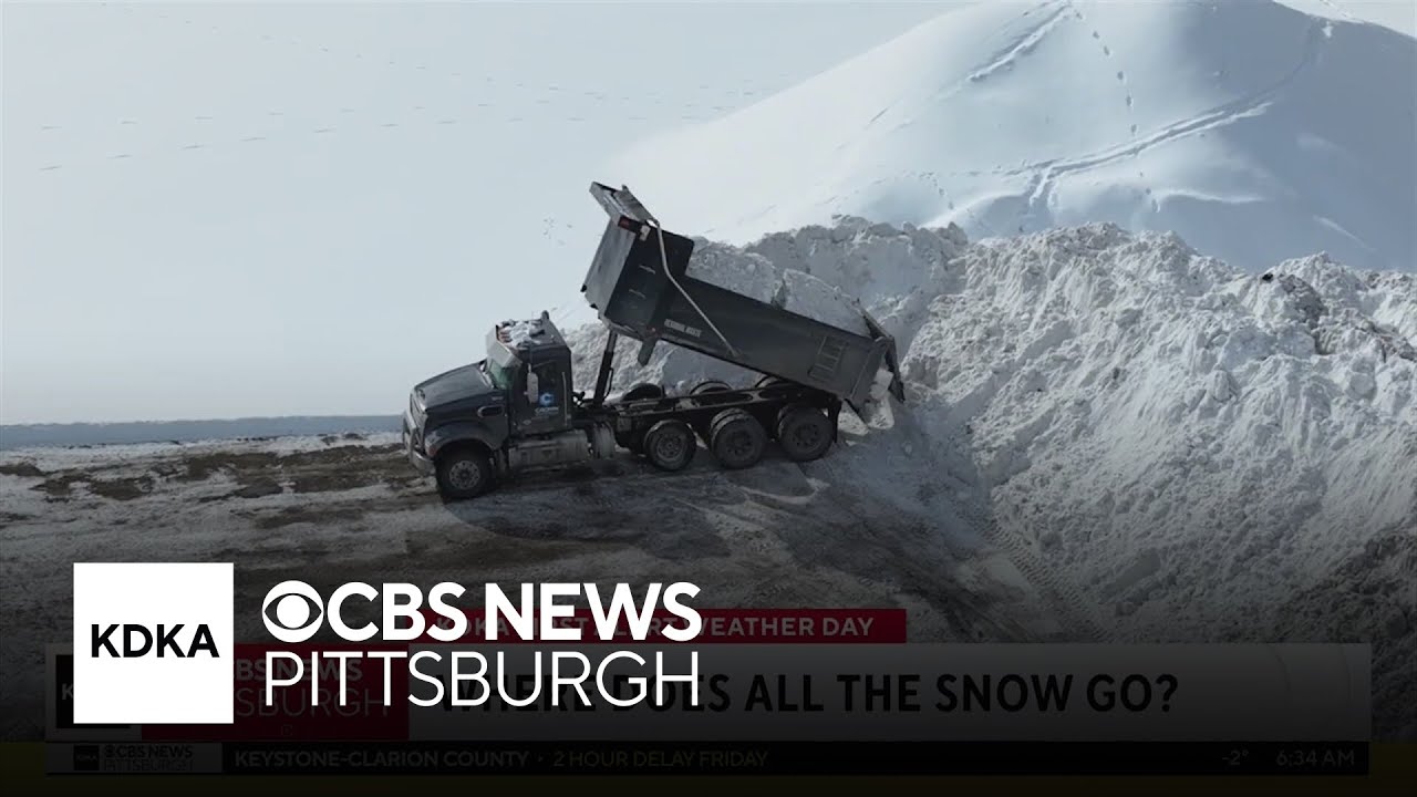When the snow is removed, where does it all go?