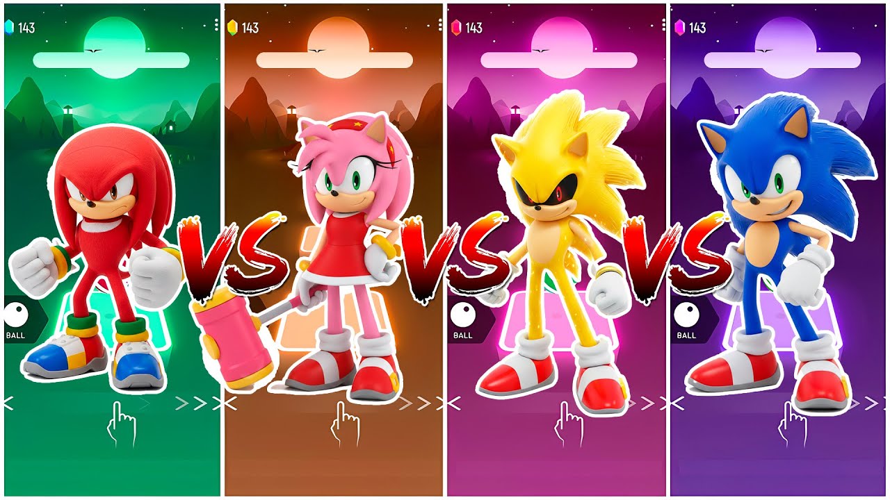 Sonic The Hedgehog | Tiles Hop Rhythm Music | part 11
